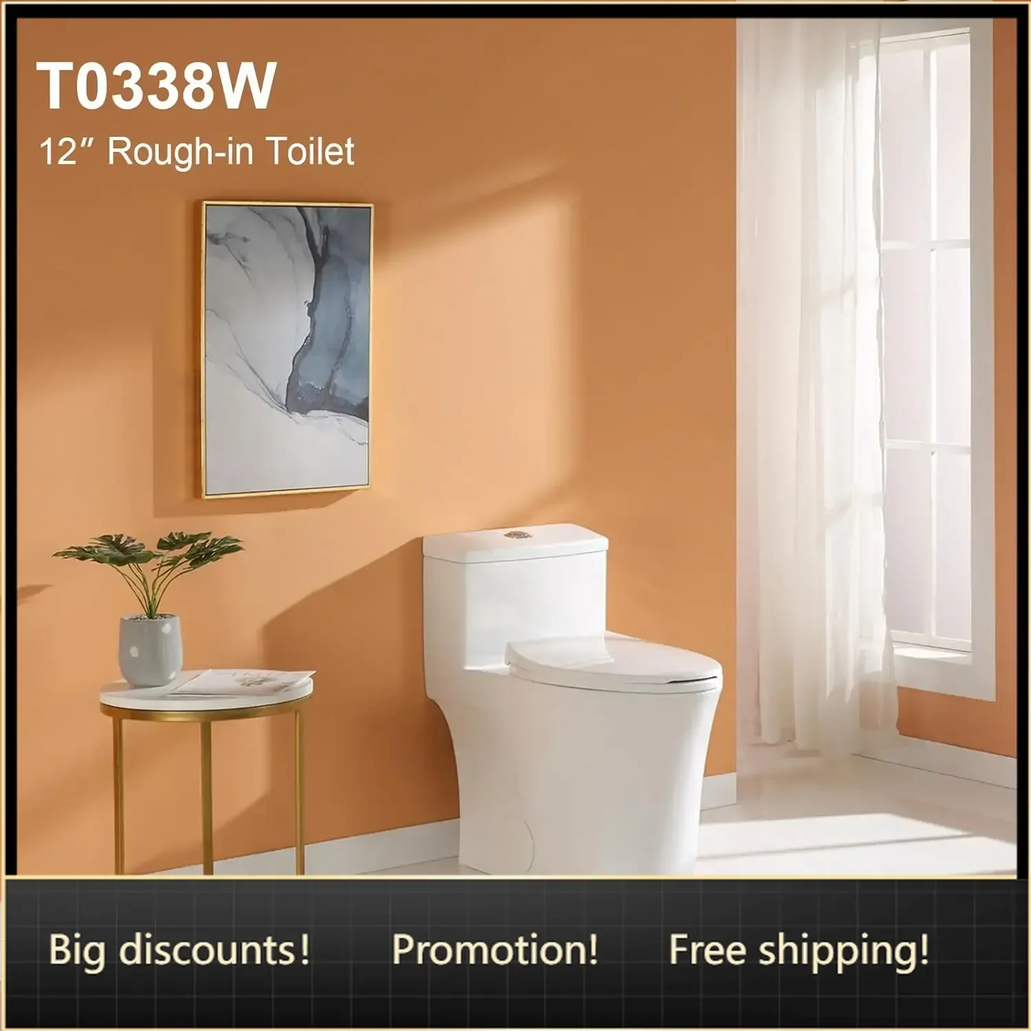 Унитаз-моноблок T0338W с комфортным сиденьем, высота ADA 17,3 дюйма, удлиненный, с двойным смывом 0,8/1,28 GPF, стандартный белый цвет
Унитаз-моноблок T0338W с комфортным сиденьем, высота ADA 17,3 дюйма, удлиненный, с двойным смывом 0,8/1,28 GPF, стандартный белый цвет