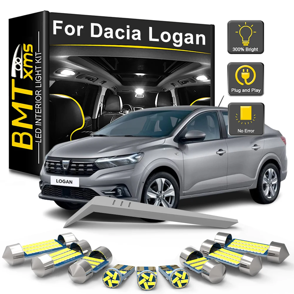 BMTxms 10Pcs For Dacia Logan III 3 MK3 2021 2022 2023 2024 Car LED Interior Light Bulb Kit Dome Trunk License Plate Lamp Canbus 
BMTxms 10Pcs For Dacia Logan III 3 MK3 2021 2022 2023 2024 Car LED Interior Light Bulb Kit Dome Trunk License Plate Lamp Canbus