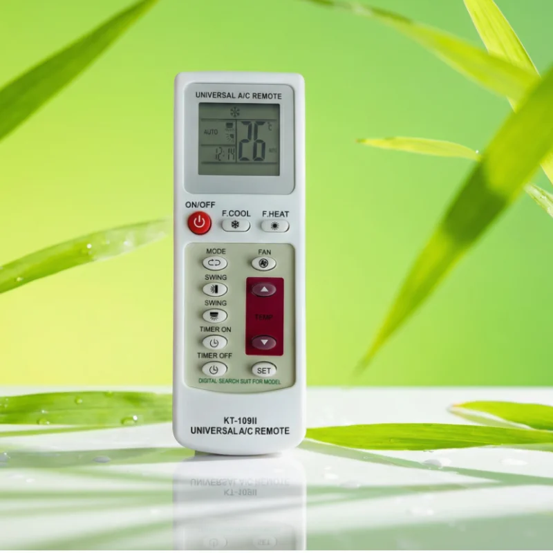 AULCMEET KT-109II Replacement Air Conditioner Remote Control, Universal AC Remote KT-109 II, Suitable for All Brand A/C Air Cond
AULCMEET KT-109II Replacement Air Conditioner Remote Control, Universal AC Remote KT-109 II, Suitable for All Brand A/C Air Cond