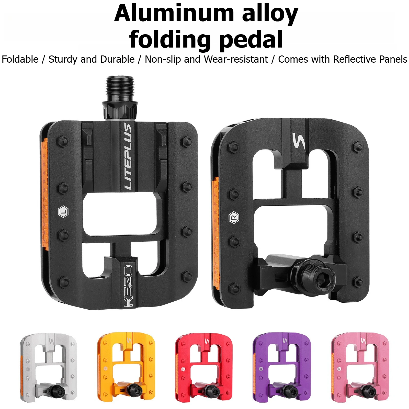 Anti-Slip Grippy Alloy Foldable Pedals Durable High Strength Footrest For Small Wheel Folding Bike Cycling Modification Parts
Anti-Slip Grippy Alloy Foldable Pedals Durable High Strength Footrest For Small Wheel Folding Bike Cycling Modification Parts