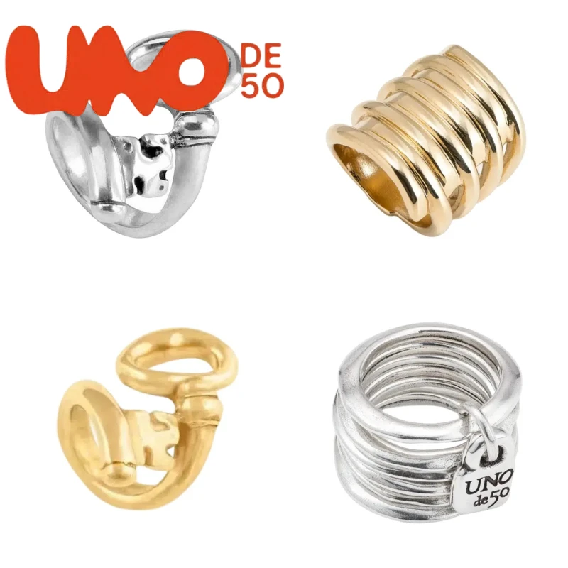 UNOde50 Многослойное кольцо с посеребренным покрытием S925 и позолотой 14K — минималистичный дизайн встречает высокую моду | Доступная элегантность
UNOde50 Многослойное кольцо с посеребренным покрытием S925 и позолотой 14K — минималистичный дизайн встречает высокую моду | Доступная элегантность