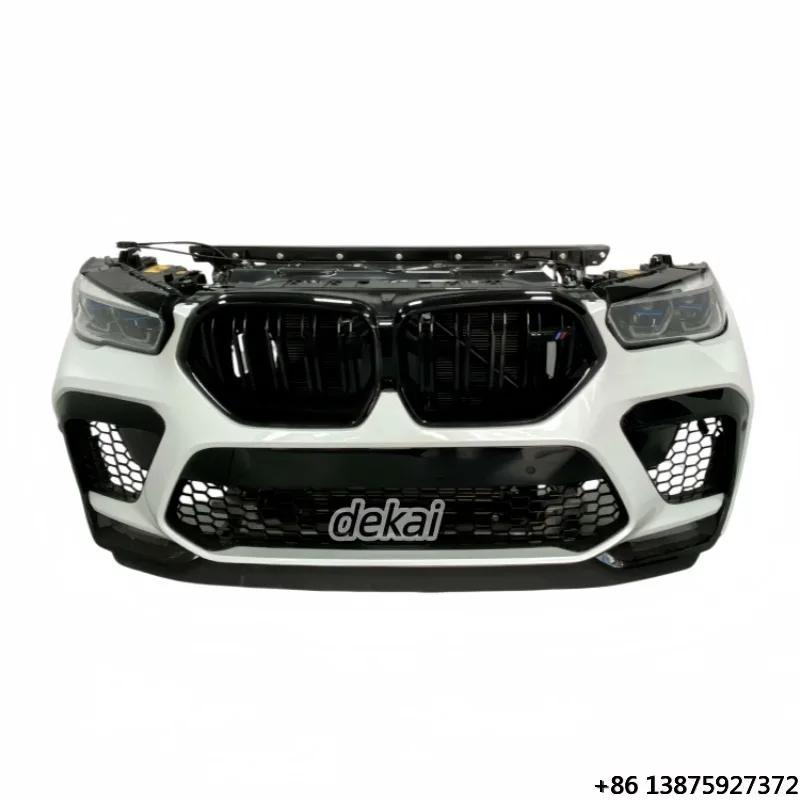 High-quality Front Bumper Kit for X6M F96, Including Grille, Radiator and Headlight Body Kit Upgrade and Modification.
High-quality Front Bumper Kit for X6M F96, Including Grille, Radiator and Headlight Body Kit Upgrade and Modification.