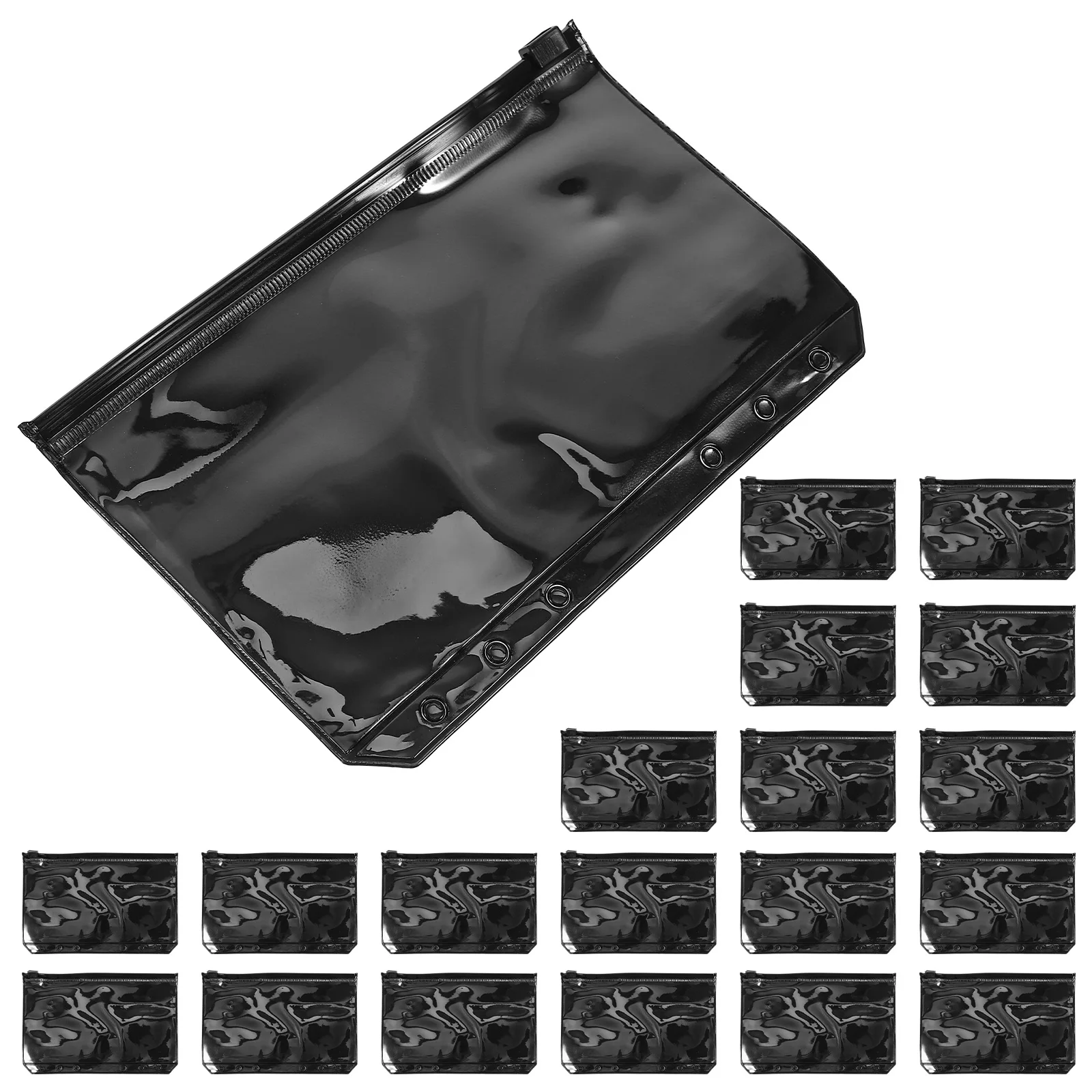 20 Pcs Binder Zipper Pouch A6 PVC Storage Bags Black Reusable Document Pouch Loose Leaf Bag Extra Thick Office Home Travel
20 Pcs Binder Zipper Pouch A6 PVC Storage Bags Black Reusable Document Pouch Loose Leaf Bag Extra Thick Office Home Travel