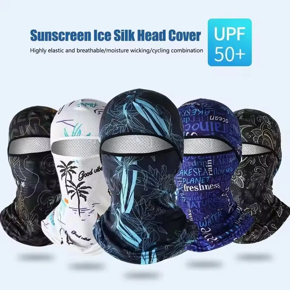 Summer Cool Balaclava Ice Silk Cycling Full Face Cap Sun Anti-UV Protection Sports Face Cover Headwear Bike Motorcycle Men's Hat
Summer Cool Balaclava Ice Silk Cycling Full Face Cap Sun Anti-UV Protection Sports Face Cover Headwear Bike Motorcycle Men's Hat