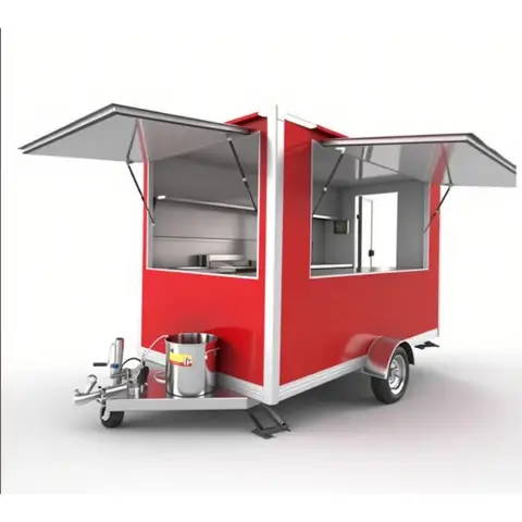 Customized Food Truck Trailer USA Approved Mobile Kitchen with Commercial Equipment for Fast Food Business Food Truck