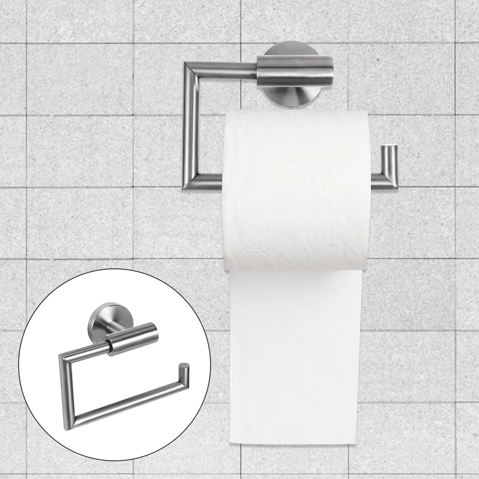 1Pcs Roll Paper Rack Stainless Steel 304 Heavy Load Bearing Bathroom Shelf for Toilet Paper Organizer Wear Resistant Mounting
1Pcs Roll Paper Rack Stainless Steel 304 Heavy Load Bearing Bathroom Shelf for Toilet Paper Organizer Wear Resistant Mounting