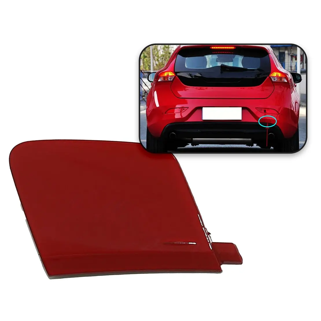 Passion Red Rear Bumper Tow Hook Eye Cover Cap Fit For Volvo V40 2013-2018 39814200
Passion Red Rear Bumper Tow Hook Eye Cover Cap Fit For Volvo V40 2013-2018 39814200