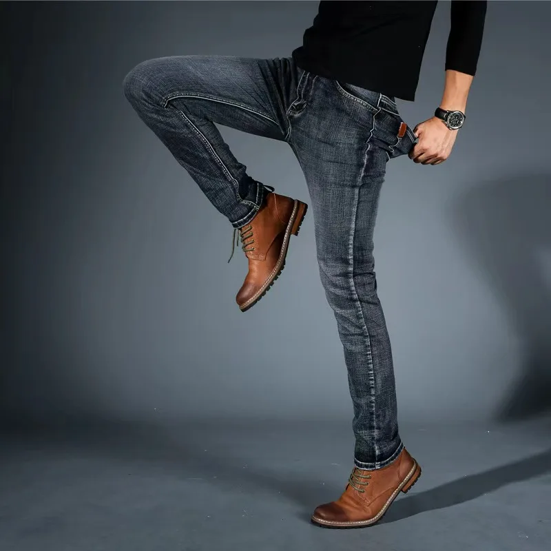 2026 Summer Thin Men's Elastic Cotton Jeans Fashion Blue Comfortable Business Straight Casual Pants Brand Male Clothes Trousers
2026 Summer Thin Men's Elastic Cotton Jeans Fashion Blue Comfortable Business Straight Casual Pants Brand Male Clothes Trousers