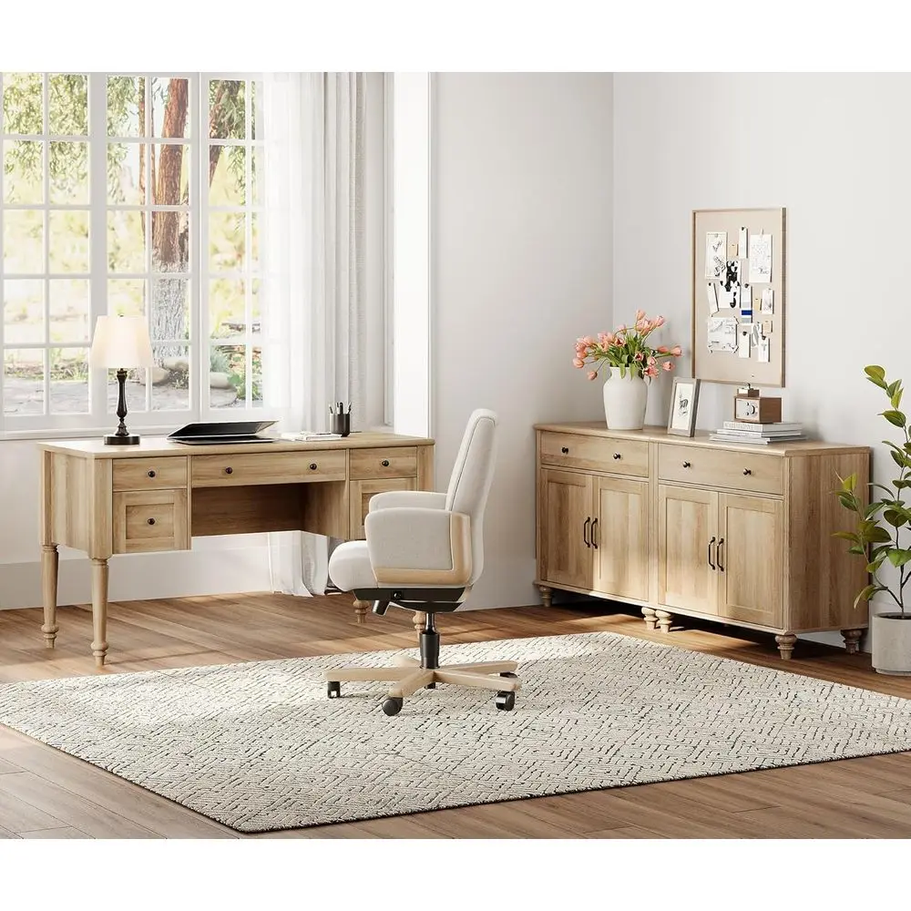 Home Oice urniture Set, 56'' Executive Desk with Charging Station, 2-in-1 Cabinet with 4 Doand 2 Ders, Wood Computer Desk with i
Home Oice urniture Set, 56'' Executive Desk with Charging Station, 2-in-1 Cabinet with 4 Doand 2 Ders, Wood Computer Desk with i
