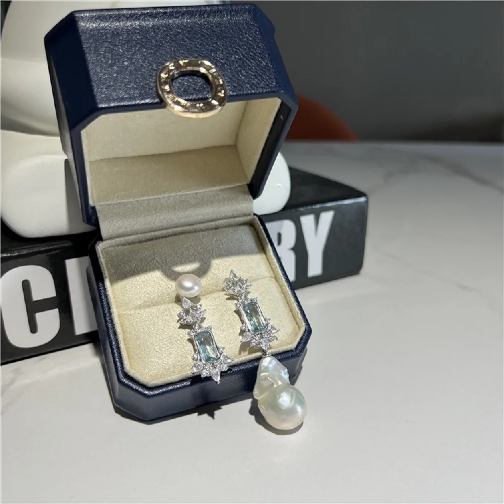New Natural Baroque AAA15-25mm+9-10mm Pearl Earrings 925 Pure Silver Luxury Asymmetric Earrings
New Natural Baroque AAA15-25mm+9-10mm Pearl Earrings 925 Pure Silver Luxury Asymmetric Earrings