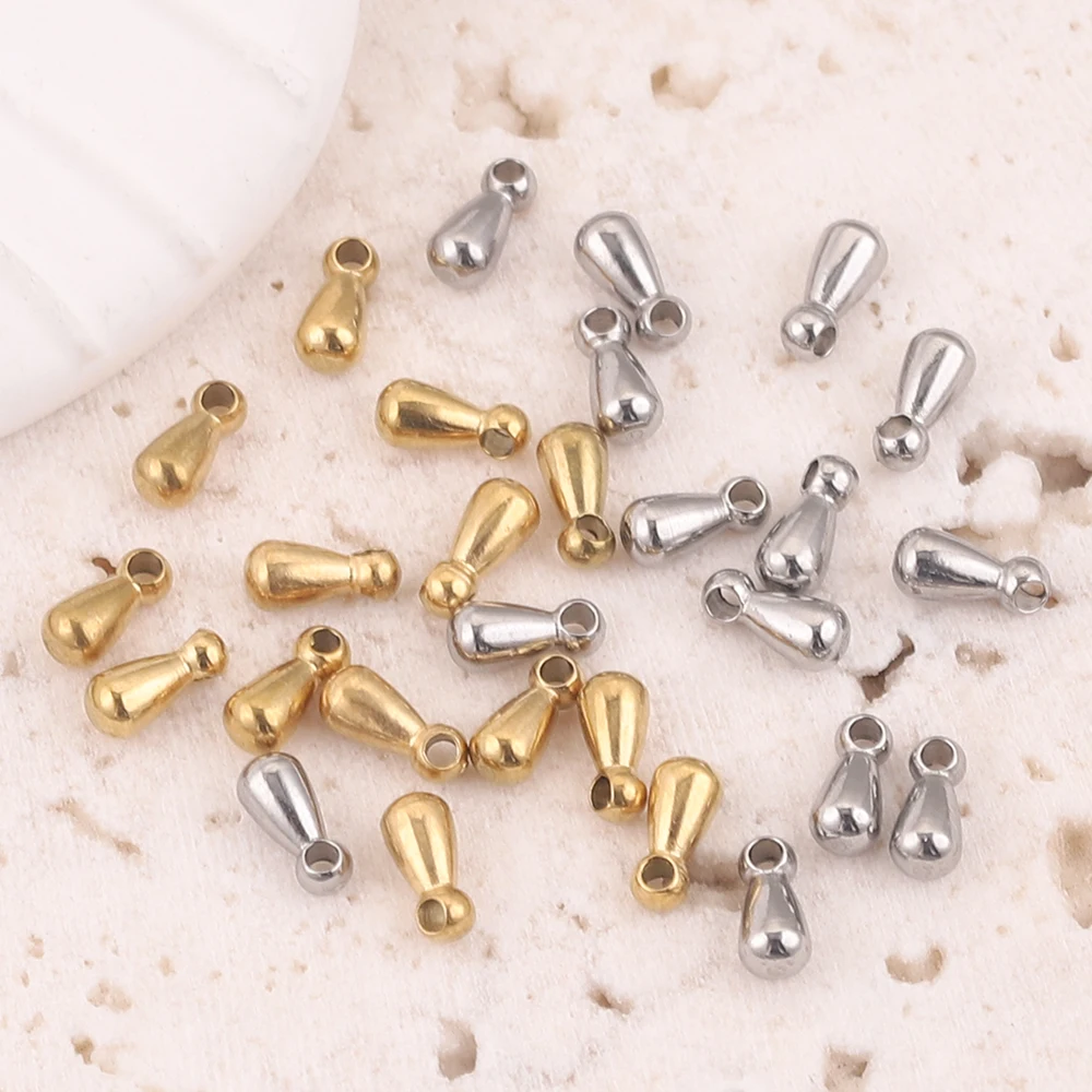 30pcs Gold-Plate Water Drop Charm Connection Chains Stainless Steel Extended Tail Extender Metal Pendants Jewelry making DIY
30pcs Gold-Plate Water Drop Charm Connection Chains Stainless Steel Extended Tail Extender Metal Pendants Jewelry making DIY