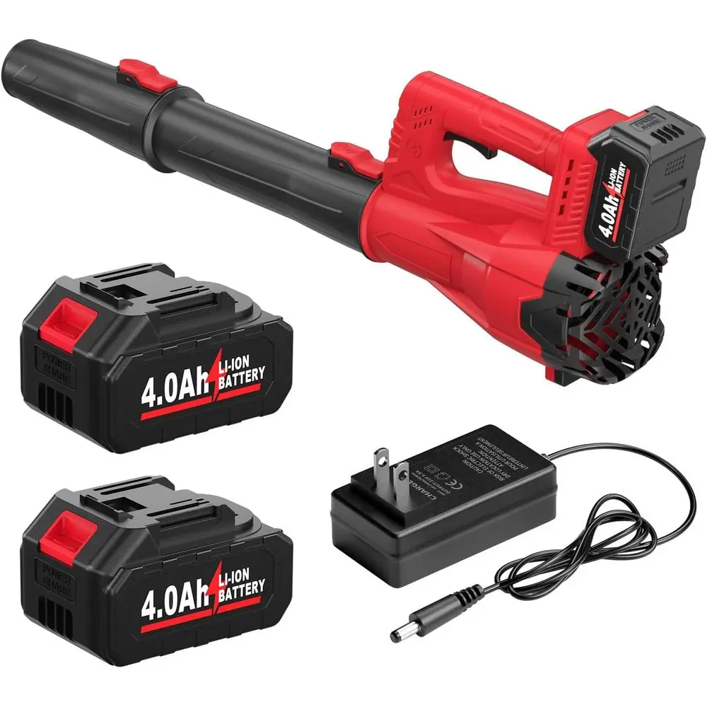 Electric Lea Blower Cordl, 21V Battery Powered lea blower with 2*2.0Ah Batteries and ast , 280 MPH Small Lea Blower, Handheld Bl
Electric Lea Blower Cordl, 21V Battery Powered lea blower with 2*2.0Ah Batteries and ast , 280 MPH Small Lea Blower, Handheld Bl