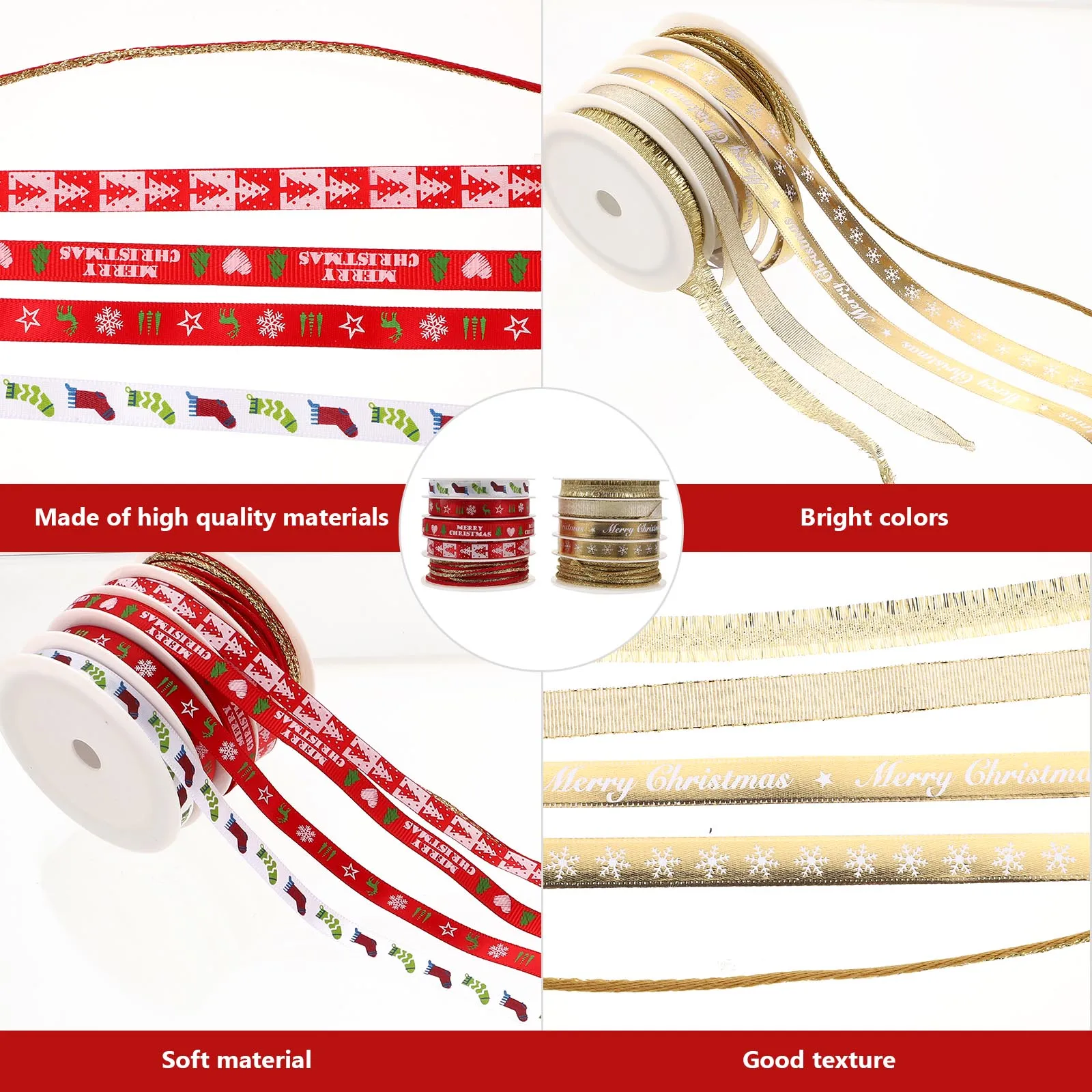 2 set 2 Sets 240Cm Christmas Satin Ribbons Diy Gift Packaging Decorative Ribbon Wrapping Crafts Party Home Decoration Colorful
2 set 2 Sets 240Cm Christmas Satin Ribbons Diy Gift Packaging Decorative Ribbon Wrapping Crafts Party Home Decoration Colorful
