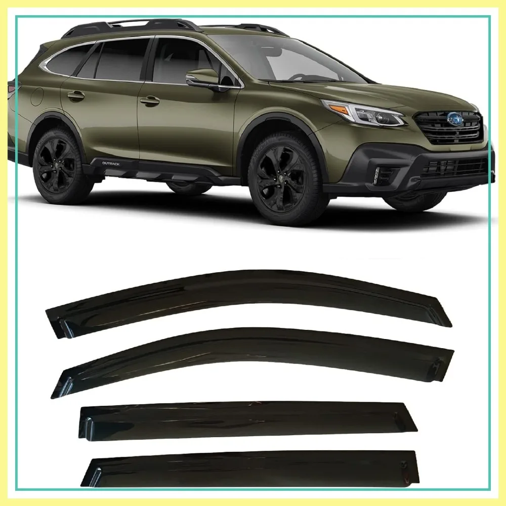 Tape-On Side Window Visor Deflectors Rain Guards for Subaru Outback Premium Limited Touring Dark Tinted Protectors 2020-2025
Tape-On Side Window Visor Deflectors Rain Guards for Subaru Outback Premium Limited Touring Dark Tinted Protectors 2020-2025