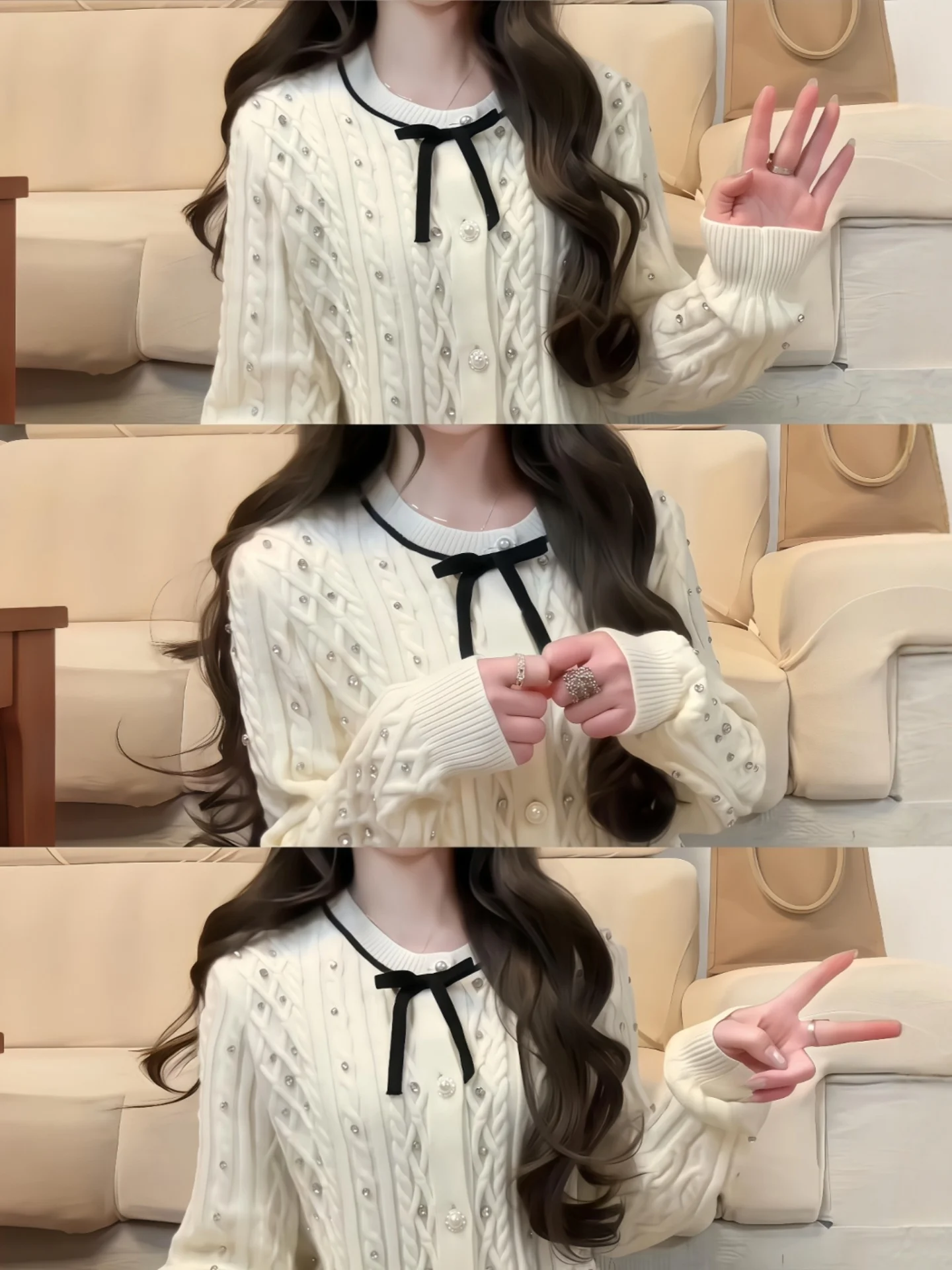 Knitted Short Cardigan Women's Fashion Wind Knot Diamond Heating Soft Warmth Winter Top Korean Style
Knitted Short Cardigan Women's Fashion Wind Knot Diamond Heating Soft Warmth Winter Top Korean Style