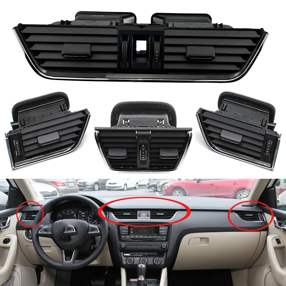 Front Left Right Rear Air Conditioner AC Vent Grille Assembly for Skoda Octavia 2015-2021 5E0820951 5E0819701 5E0819702
Front Left Right Rear Air Conditioner AC Vent Grille Assembly for Skoda Octavia 2015-2021 5E0820951 5E0819701 5E0819702