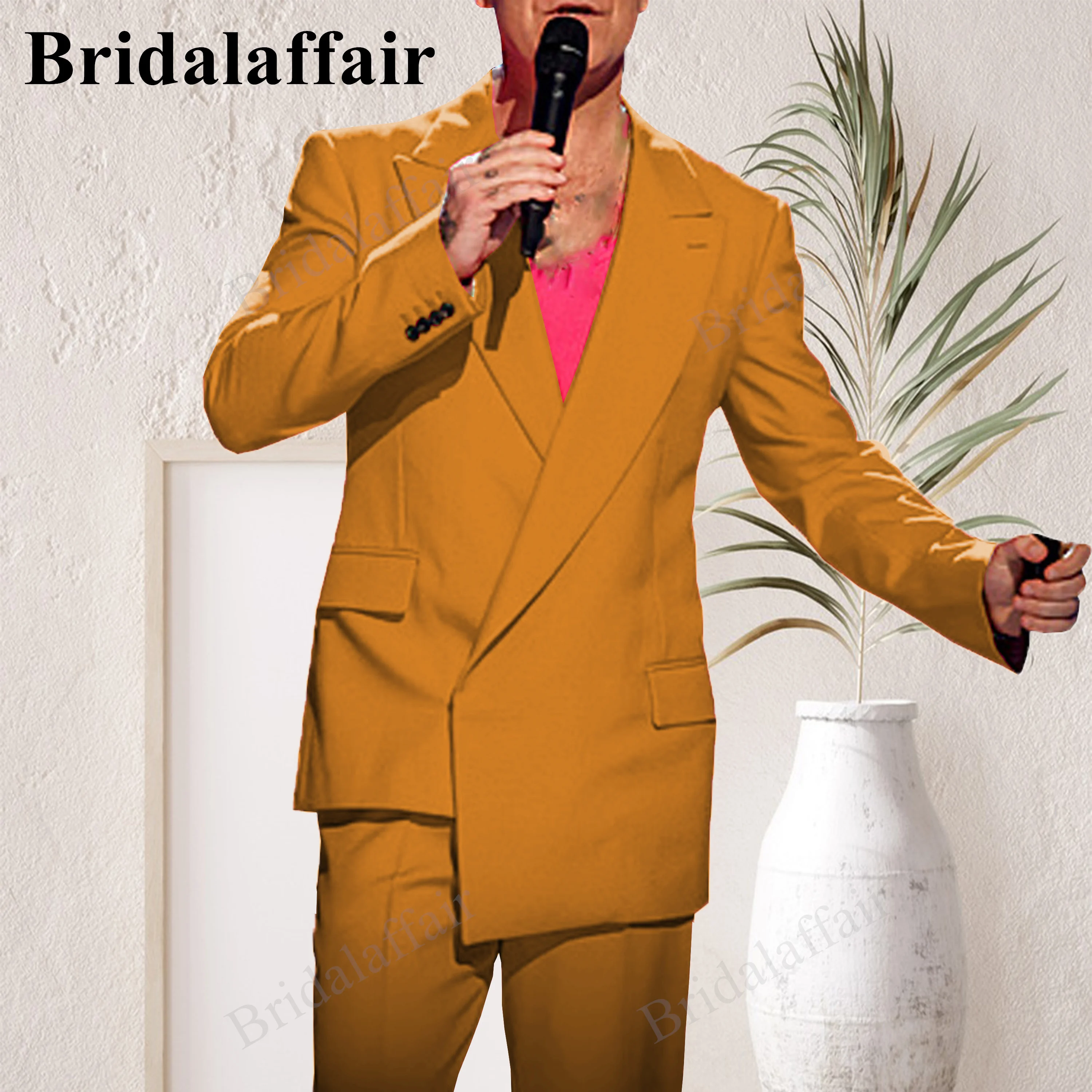 Bridalaffair Men's Orange Suit Slim Fit Elegant Solid Prom Wedding Tuxedo Suit For Men 2pcs Blazer Jacket Pant Set Costume Homme
Bridalaffair Men's Orange Suit Slim Fit Elegant Solid Prom Wedding Tuxedo Suit For Men 2pcs Blazer Jacket Pant Set Costume Homme