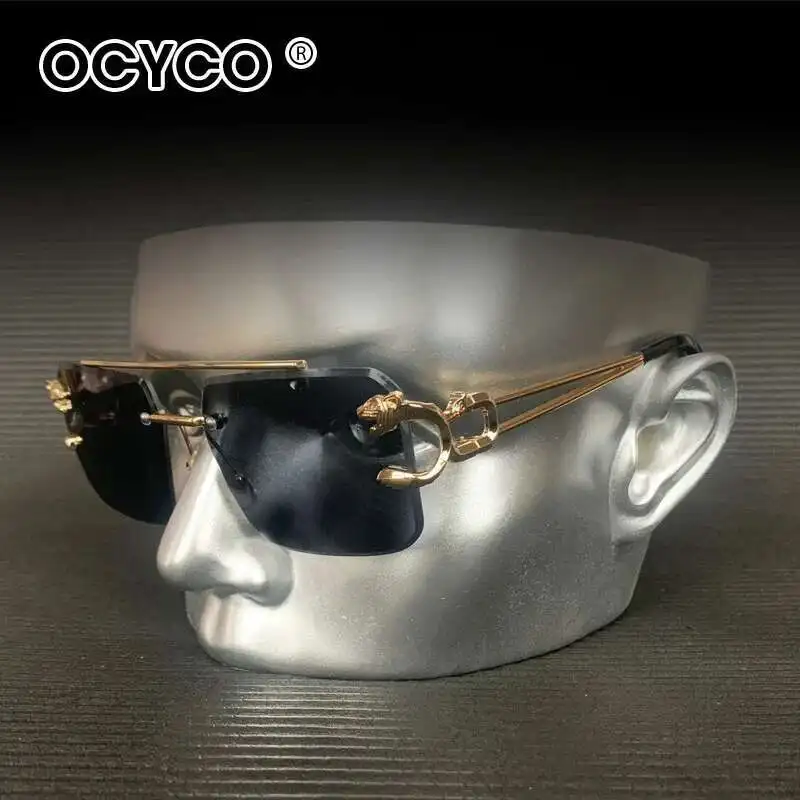 Trendy Leopard Rimless Sunglasses Men Women Double Bridges Gradient Shades Outdoor Eyewear Vintage Square Metal Glasses UV400
Trendy Leopard Rimless Sunglasses Men Women Double Bridges Gradient Shades Outdoor Eyewear Vintage Square Metal Glasses UV400