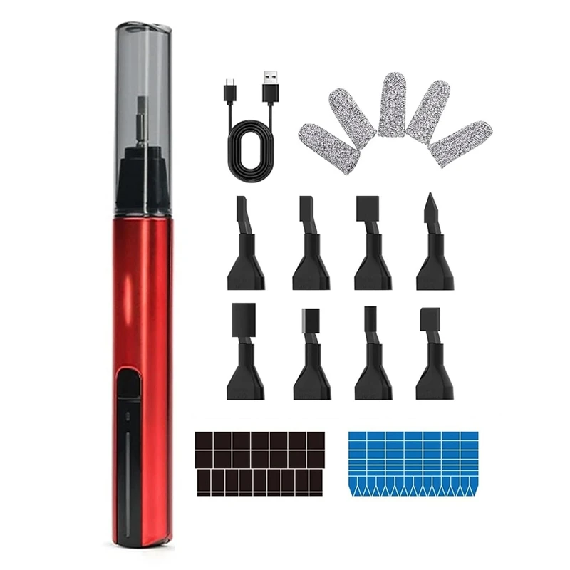 AC62-Reciprocating Electric Sanding Pen, 3-Speed Adjustable Detail Sanding Pen Anti-Cut Finger Cover, For Tight Spaces Crafts
AC62-Reciprocating Electric Sanding Pen, 3-Speed Adjustable Detail Sanding Pen Anti-Cut Finger Cover, For Tight Spaces Crafts