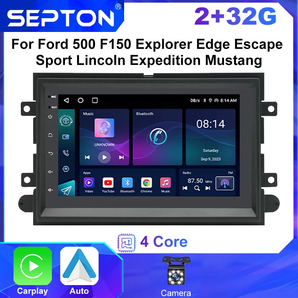 SEPTON Android CarPlay Car Radio for Ford 500 F150 Explorer Edge Escape Sport Lincoln Expedition Mustang Player Navigation GPS
SEPTON Android CarPlay Car Radio for Ford 500 F150 Explorer Edge Escape Sport Lincoln Expedition Mustang Player Navigation GPS