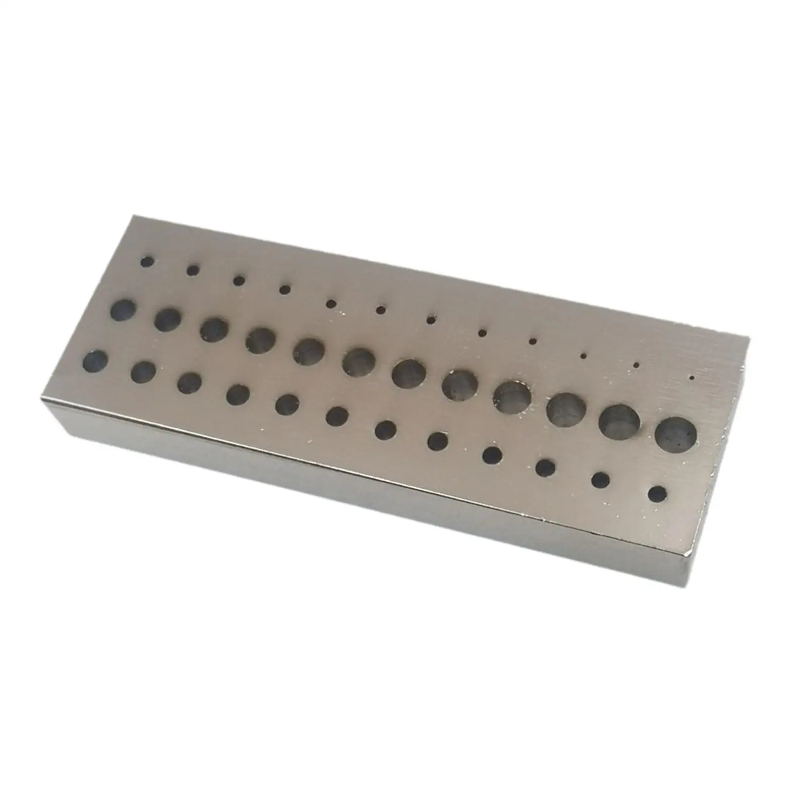 36 Holes Riveting Stake Small Parts Hole Punching Tool Small Staking Block Accurate Watchmaker Tool with Multiple Hole Sizes
36 Holes Riveting Stake Small Parts Hole Punching Tool Small Staking Block Accurate Watchmaker Tool with Multiple Hole Sizes