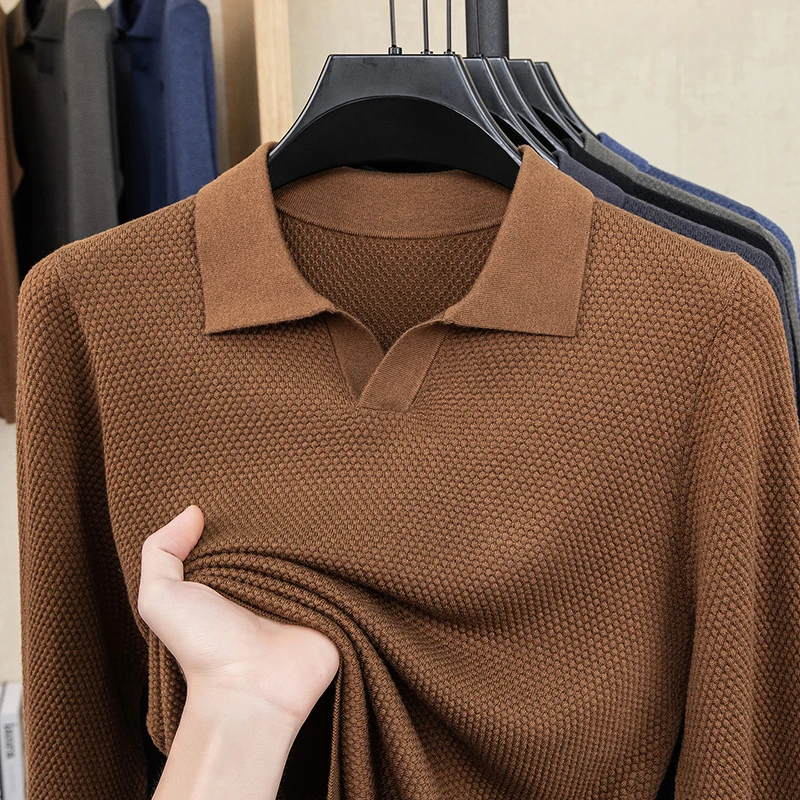 2026 весенний новый модный мужской джемпер, модный вязаный топ с отложным воротником, мужской свитер из смесовой шерсти, пуловер, вязаная одежда
2026 весенний новый модный мужской джемпер, модный вязаный топ с отложным воротником, мужской свитер из смесовой шерсти, пуловер, вязаная одежда