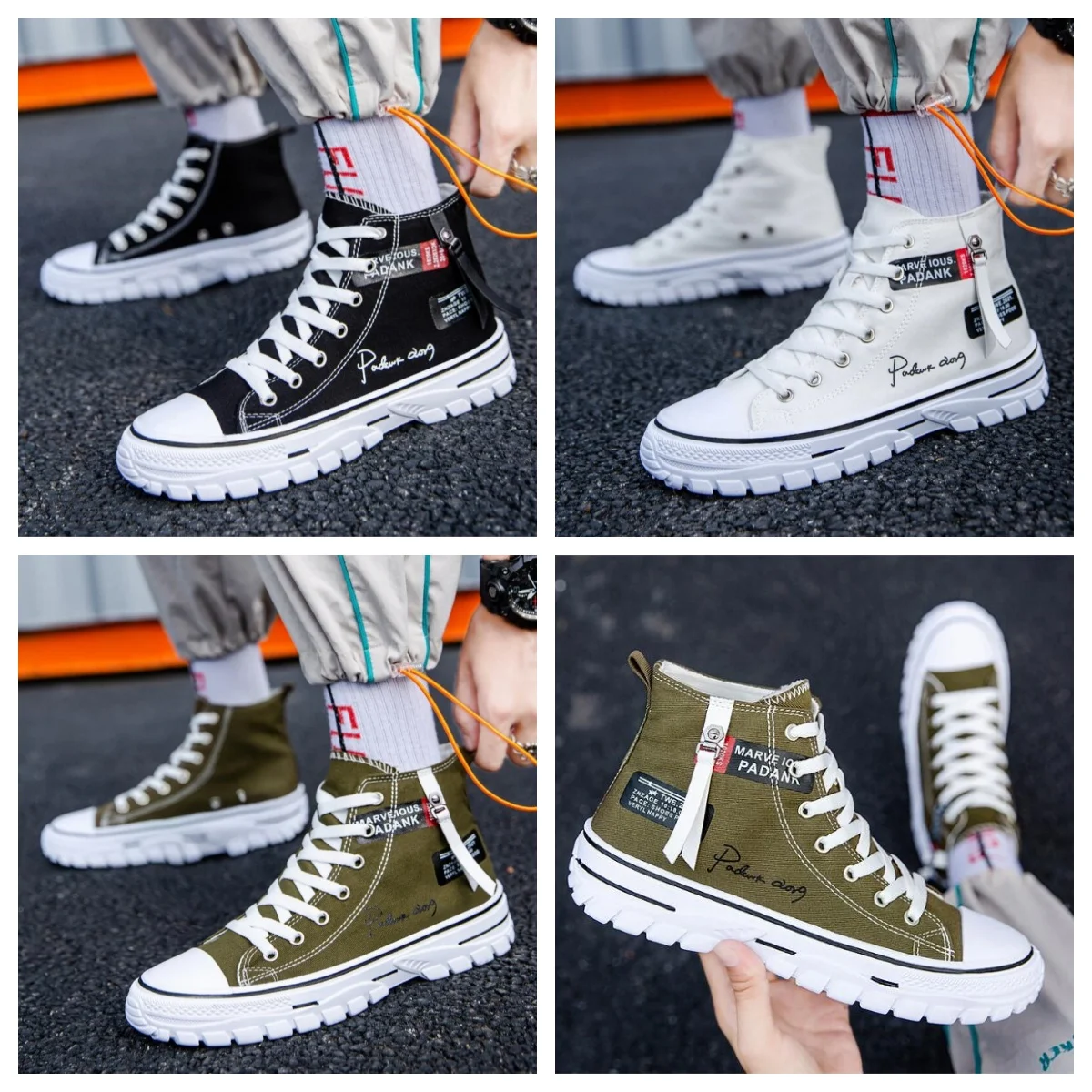 2026 Men's High Top Sneakers Tenis Masculino Breathable Vulcanize Canvas Shoes Casual Platform Trainers Chunky Sneakers
2026 Men's High Top Sneakers Tenis Masculino Breathable Vulcanize Canvas Shoes Casual Platform Trainers Chunky Sneakers