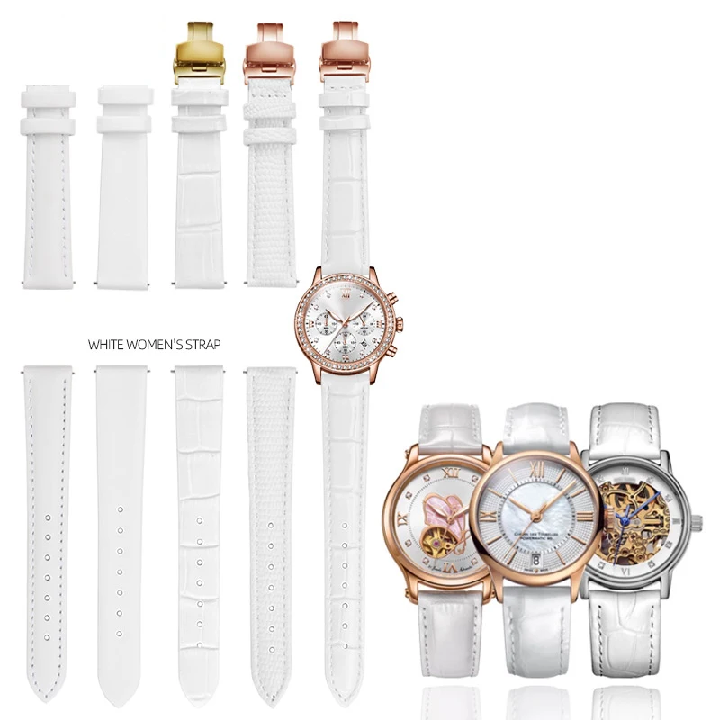 Ремешок для часов Tissot Cartier DW, 12 мм, 14 мм, 15 мм, 16 мм, 17 мм, 18 мм, 20 мм, белый, с металлической застежкой цвета розового золота, из натуральной кожи, женский
Ремешок для часов Tissot Cartier DW, 12 мм, 14 мм, 15 мм, 16 мм, 17 мм, 18 мм, 20 мм, белый, с металлической застежкой цвета розового золота, из натуральной кожи, женский