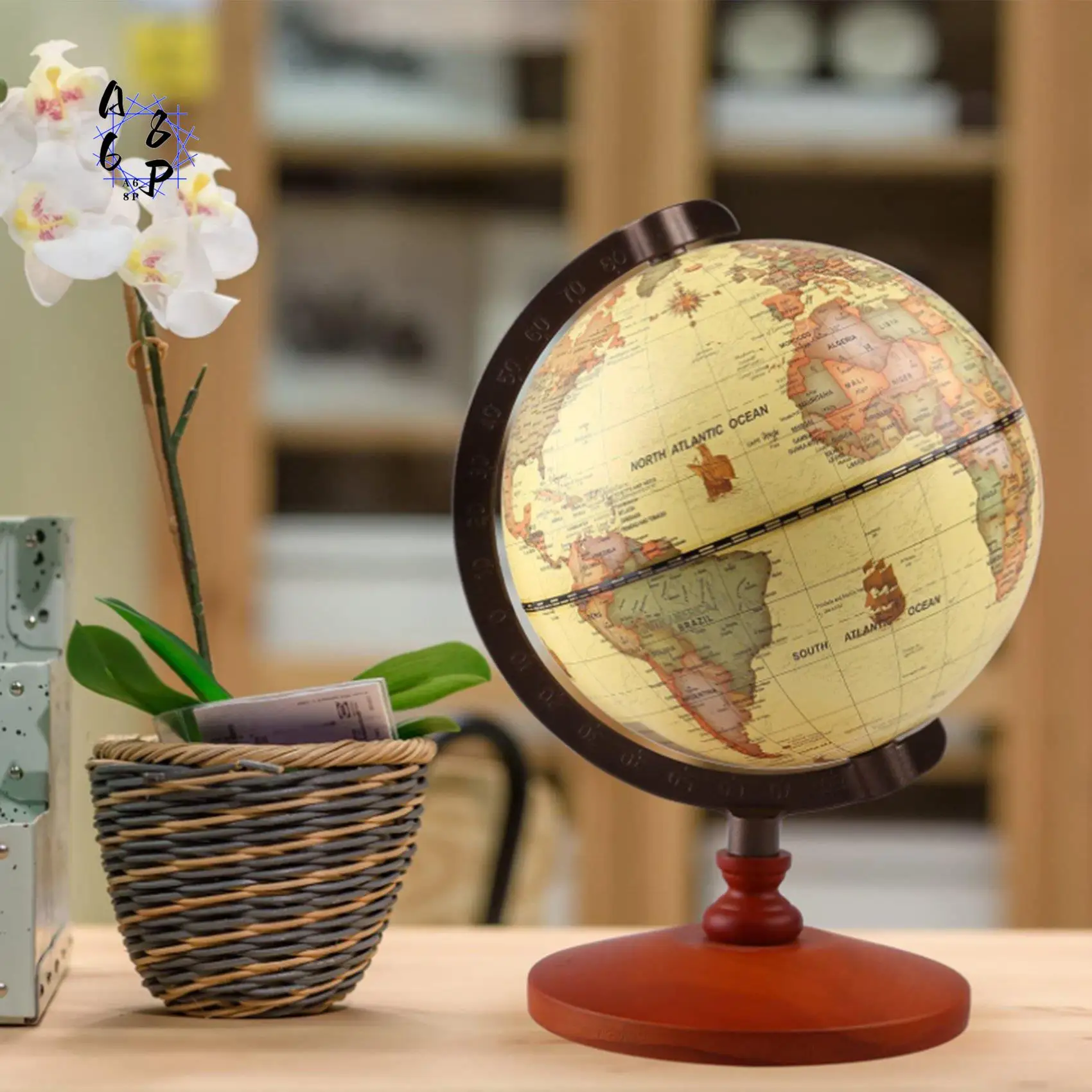 A68P-Vintage 5 Inch Diameter Brown World Globe Antique Decorative Desktop Rotating Earth Geography Globe Children Gift
A68P-Vintage 5 Inch Diameter Brown World Globe Antique Decorative Desktop Rotating Earth Geography Globe Children Gift