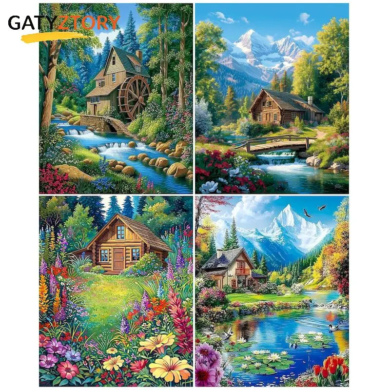 GATYZTORY Village Paint By Numbers Painting Decor Color by Numbers Kit Scenery Number Painting Crafts Art Supplies
GATYZTORY Village Paint By Numbers Painting Decor Color by Numbers Kit Scenery Number Painting Crafts Art Supplies