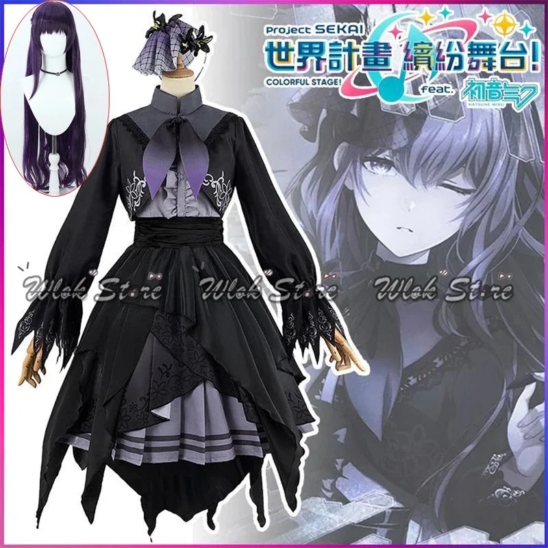 Asahina Mafuyu Cosplay Costume Wig Black Lolita Dress Project Sekai Colorful Stage Feat Uniform Outfit For Halloween Party Women
Asahina Mafuyu Cosplay Costume Wig Black Lolita Dress Project Sekai Colorful Stage Feat Uniform Outfit For Halloween Party Women