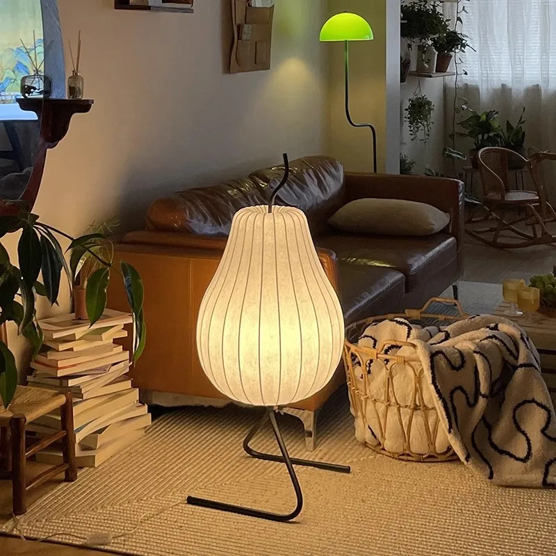 Japanese Style Wabi Sabi Floor Lamp Pear Shape Floor light for Home Decoration Bedroom Living Room Sofa Silk Floor Lamp
Japanese Style Wabi Sabi Floor Lamp Pear Shape Floor light for Home Decoration Bedroom Living Room Sofa Silk Floor Lamp