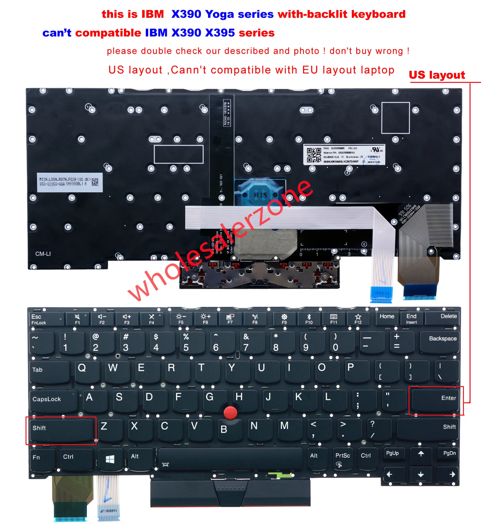 Новая клавиатура для ноутбука IBM Thinkpad X390 Yoga (can't Fit X390 X395), американская клавиатура с подсветкой
Новая клавиатура для ноутбука IBM Thinkpad X390 Yoga (can't Fit X390 X395), американская клавиатура с подсветкой