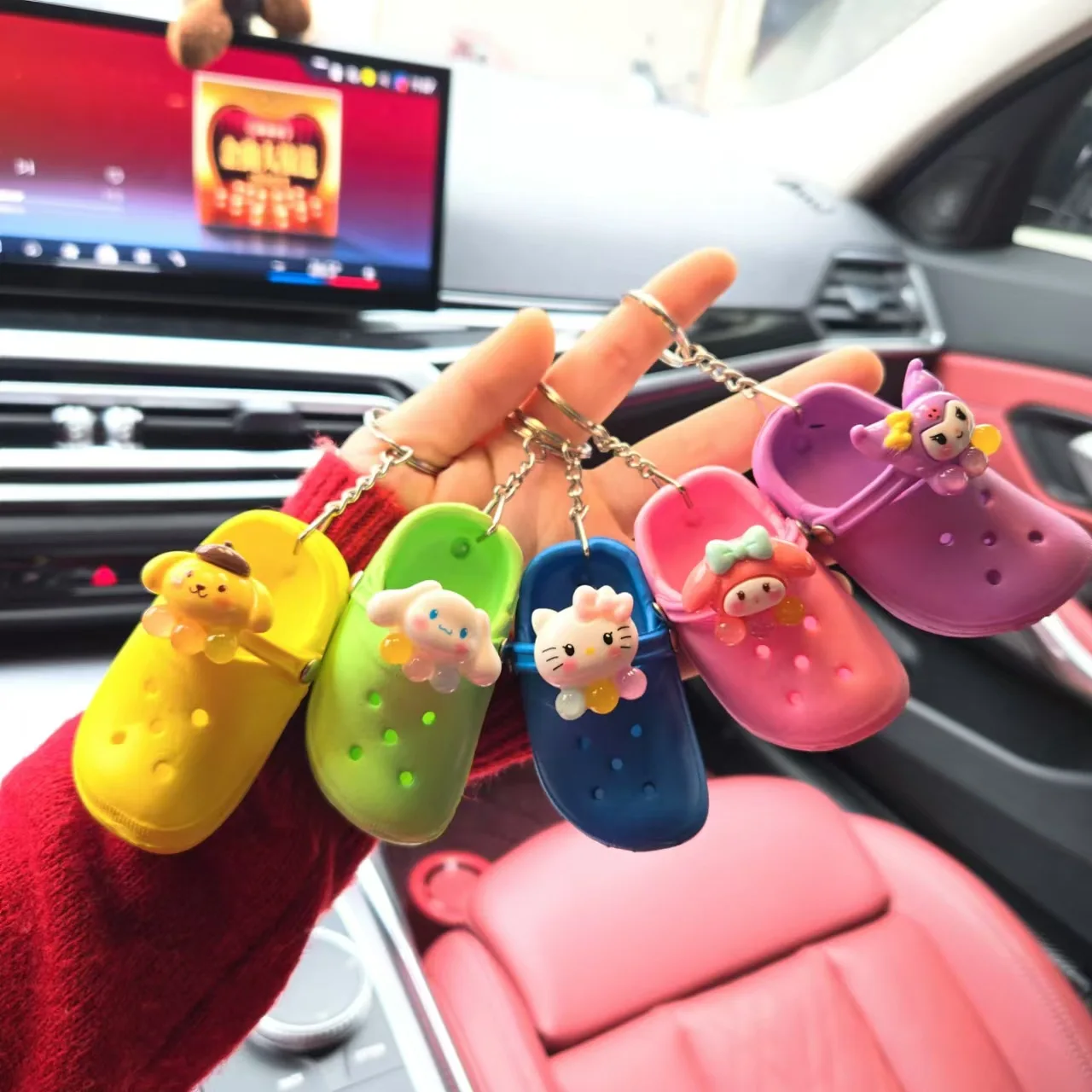 1PC Sanlio slippers key chain cute beach hole KT shoes key chain women's backpack pendant key ring jewelry
1PC Sanlio slippers key chain cute beach hole KT shoes key chain women's backpack pendant key ring jewelry