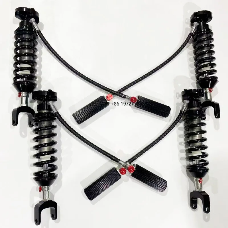 BJ40E Black 2.5-Inch Diameter Front/Rear High Quality Nitrogen-Charged Shock Absorbers with 2-Inch Lift
BJ40E Black 2.5-Inch Diameter Front/Rear High Quality Nitrogen-Charged Shock Absorbers with 2-Inch Lift