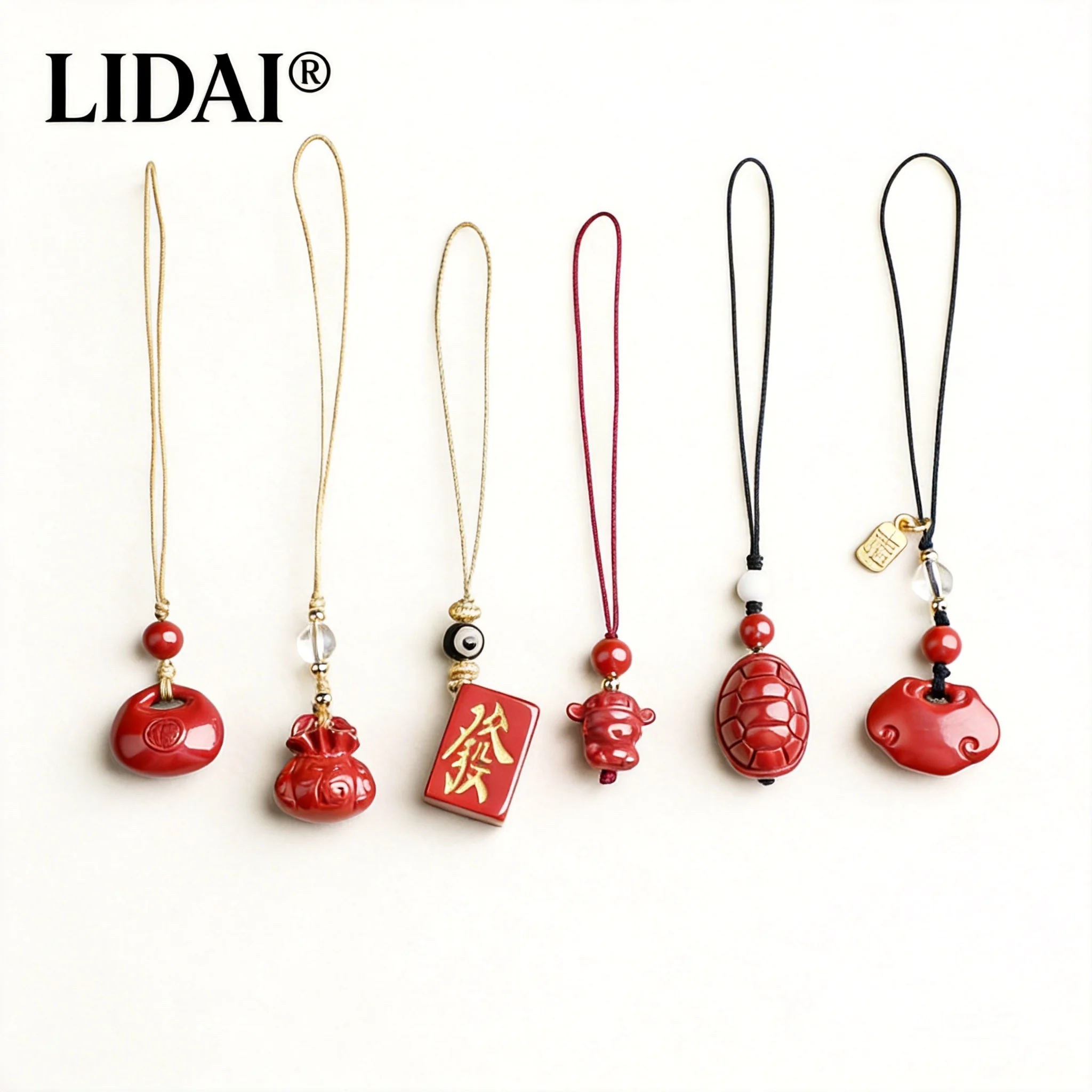 Chinese Fengshui Natural Cinnabar Lucky Amulet Good Fortune Wealth Blessing Phone Strap Ruyi Lock Fortune Bag Turtle Shell Penda
Chinese Fengshui Natural Cinnabar Lucky Amulet Good Fortune Wealth Blessing Phone Strap Ruyi Lock Fortune Bag Turtle Shell Penda