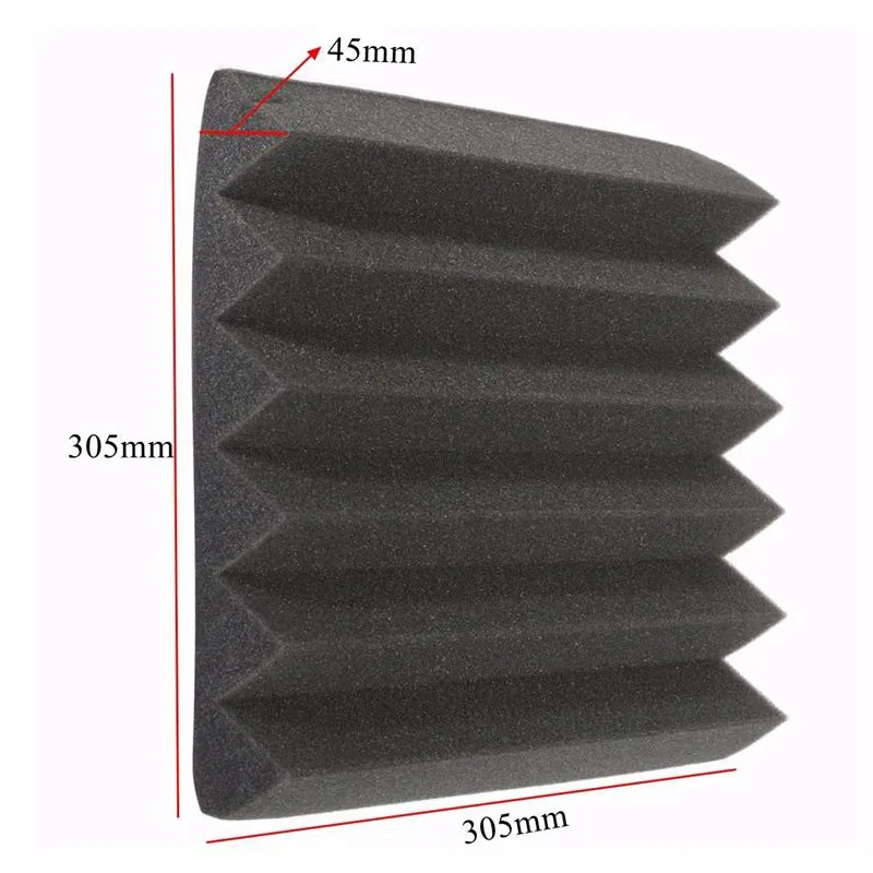 AS63-8Pcs 305 X 305 X 45Mm Soundproofing Foam Acoustic Foam Sound Treatment Studio Room Absorption Wedge Tiles Polyurethane Foam
AS63-8Pcs 305 X 305 X 45Mm Soundproofing Foam Acoustic Foam Sound Treatment Studio Room Absorption Wedge Tiles Polyurethane Foam