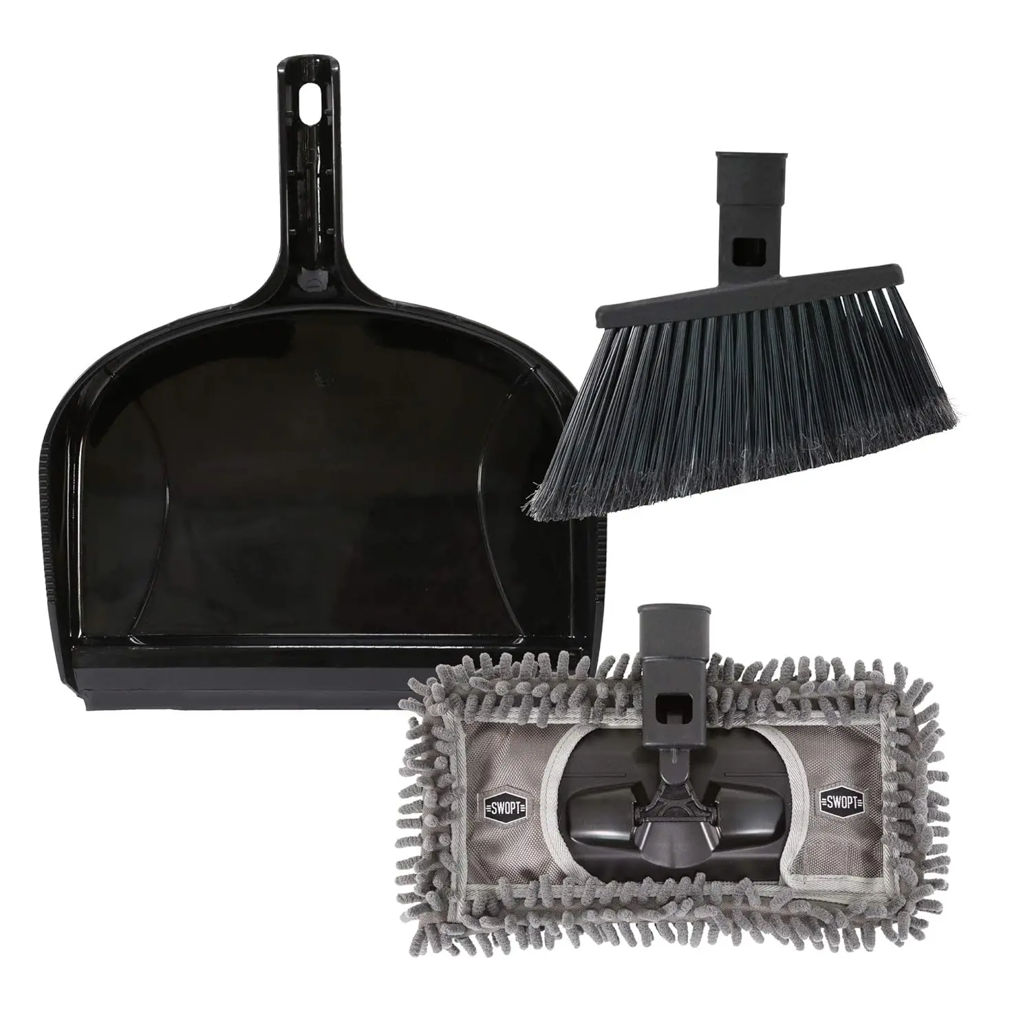 Angled Broom Head + 12” Dust Mop Head + Plastic Dustpan – Multi-Surface Cleaning Kit Interchangeable with All Cleaning Products
Angled Broom Head + 12” Dust Mop Head + Plastic Dustpan – Multi-Surface Cleaning Kit Interchangeable with All Cleaning Products