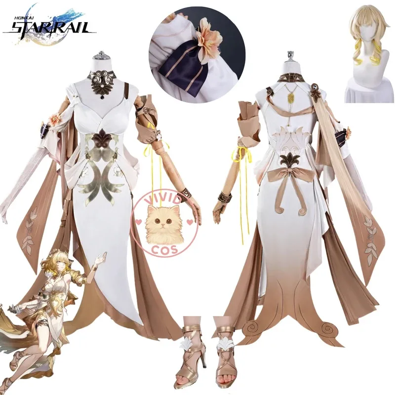 Игра Honkai: Star Rail Aglaea Косплей Костюм Love Live Party Аниме Ролевая игра Одежда Сексуальное золотое платье Парик Обувь для женщин Костюм
Игра Honkai: Star Rail Aglaea Косплей Костюм Love Live Party Аниме Ролевая игра Одежда Сексуальное золотое платье Парик Обувь для женщин Костюм