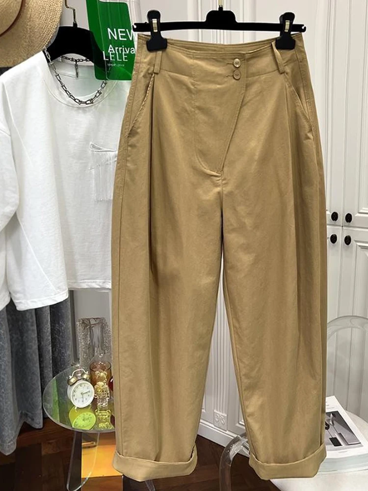 Artistic Cotton Casual Pants Women Loose Wide Leg Long Trousers Korean Style Vintage Flat Footwear Autumn Season Thin Material
Artistic Cotton Casual Pants Women Loose Wide Leg Long Trousers Korean Style Vintage Flat Footwear Autumn Season Thin Material