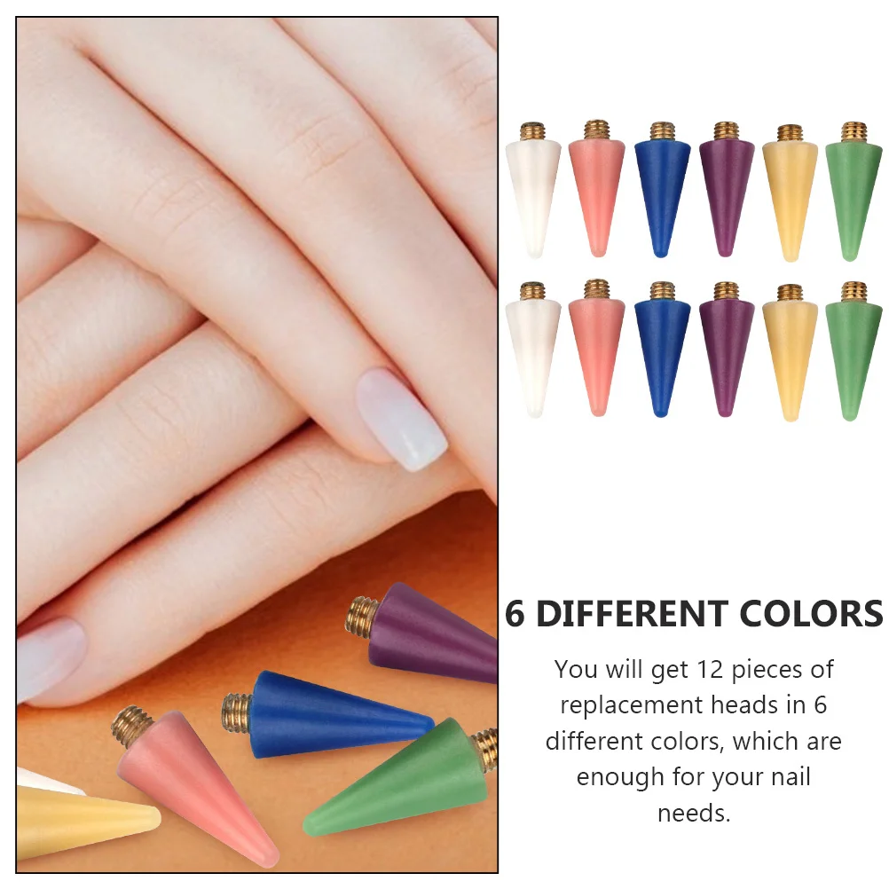 12Pcs Nail Art Pen Tips Replacement Heads for Rhinestone Picker Wax Point Drill DIY Manicure Tools Accessories
12Pcs Nail Art Pen Tips Replacement Heads for Rhinestone Picker Wax Point Drill DIY Manicure Tools Accessories