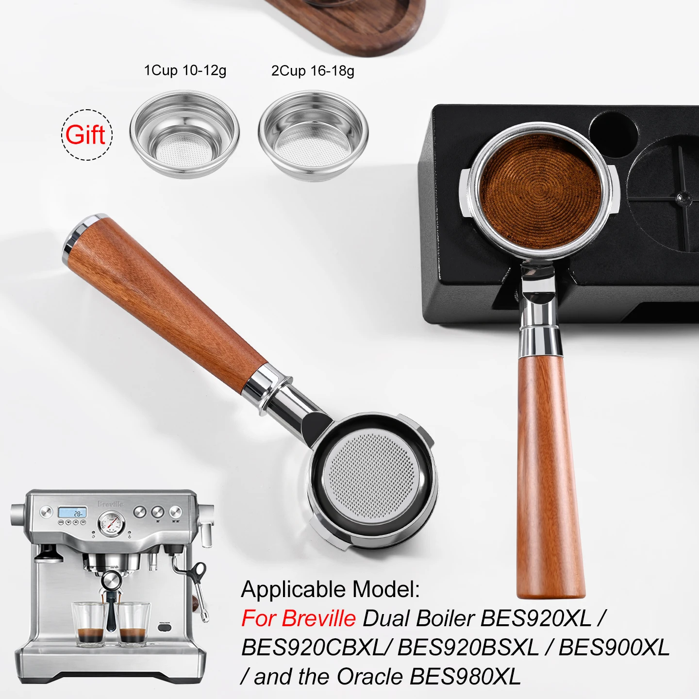 58mm Breville 9 Series Bottomless Portafilter Stainless Steel For Breville BES920 980 990 Naked Coffee Machine Handle Accessorie
58mm Breville 9 Series Bottomless Portafilter Stainless Steel For Breville BES920 980 990 Naked Coffee Machine Handle Accessorie