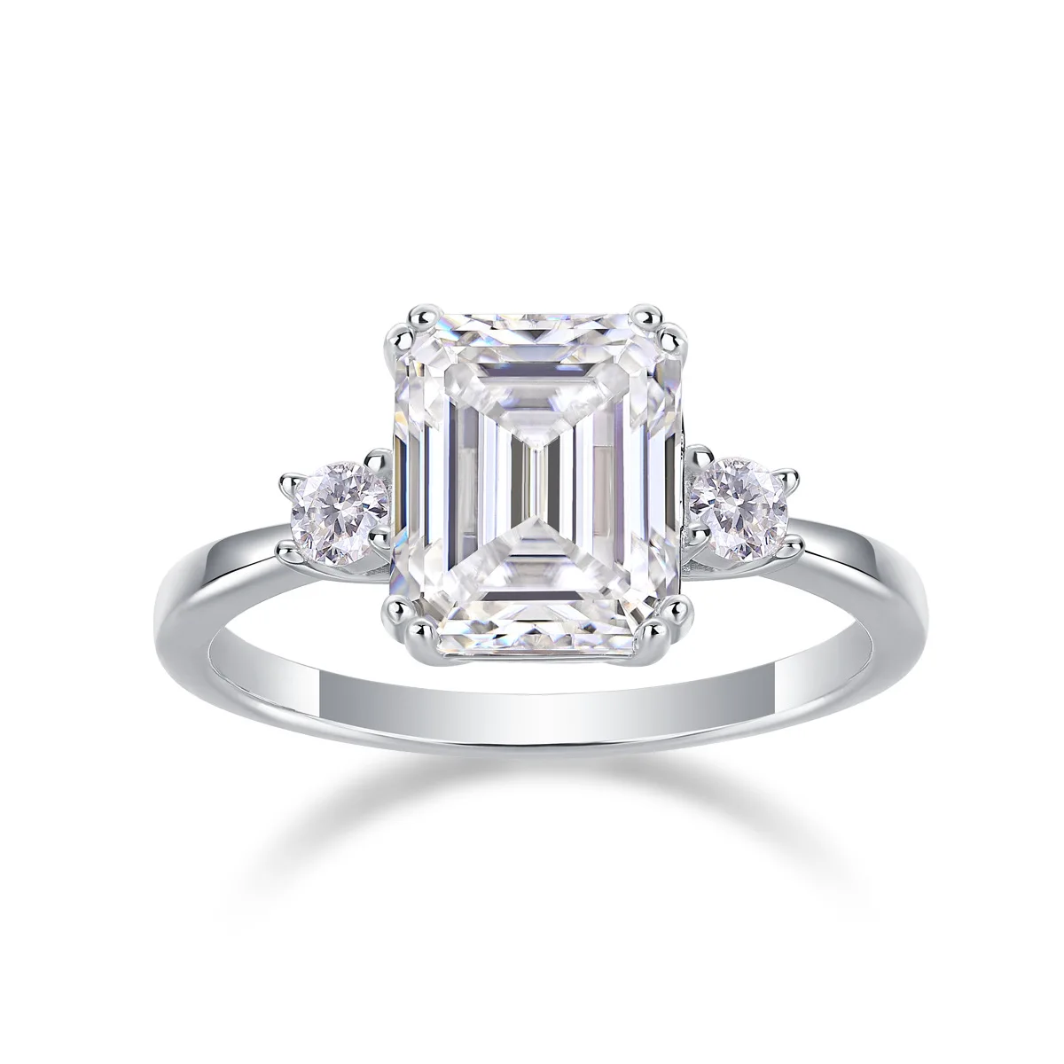 4CT Emerald Cut 3-Stone Moissanite Ring D Color VVS1 S925 Silver Wedding Engagement Band For Women Bridal Fine Jewelry Gift
4CT Emerald Cut 3-Stone Moissanite Ring D Color VVS1 S925 Silver Wedding Engagement Band For Women Bridal Fine Jewelry Gift