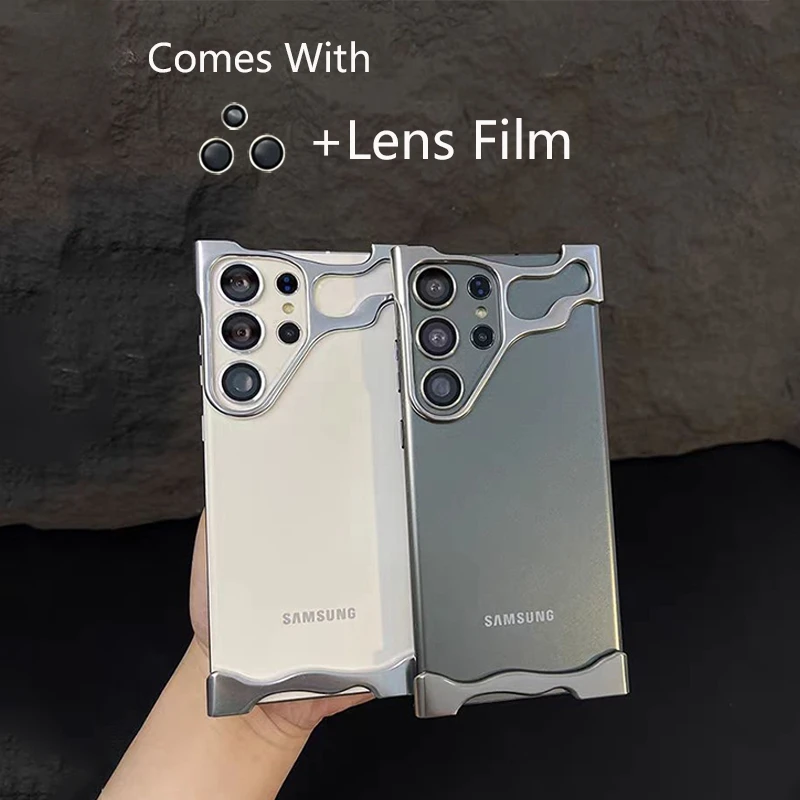 Lrregular Aluminum Alloy Bumper Phone Case For Samsung Galaxy S23 S24 Plus 25 Ultra Lens Film Protection Metal Shockproof Cover
Lrregular Aluminum Alloy Bumper Phone Case For Samsung Galaxy S23 S24 Plus 25 Ultra Lens Film Protection Metal Shockproof Cover