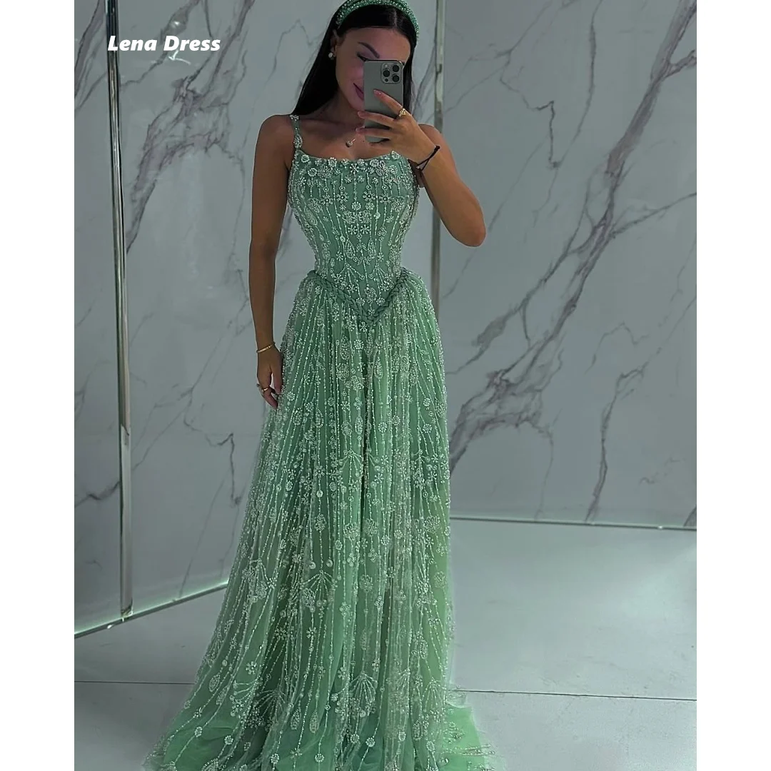 Lena Custom Made Evening Dresses Woman Elegant Dress Luxury Wedding Guest Sleeveless Line A Beaded Lace Robe Soiree Ball Gowns
Lena Custom Made Evening Dresses Woman Elegant Dress Luxury Wedding Guest Sleeveless Line A Beaded Lace Robe Soiree Ball Gowns