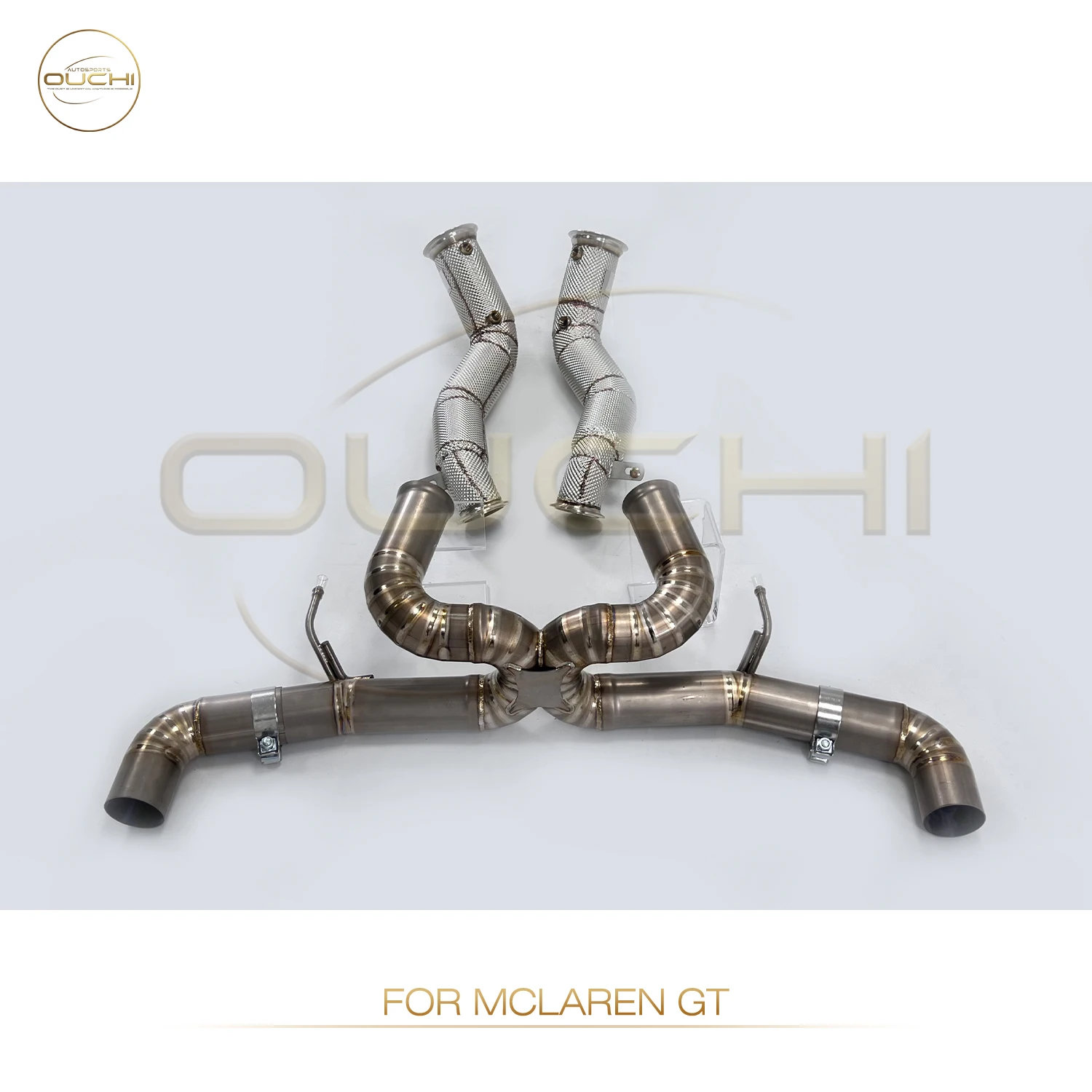OUCHI Exhaust System Titanium Alloy Performance Catback for Mclaren GT 4.0T Full sets Without Valve Version
OUCHI Exhaust System Titanium Alloy Performance Catback for Mclaren GT 4.0T Full sets Without Valve Version