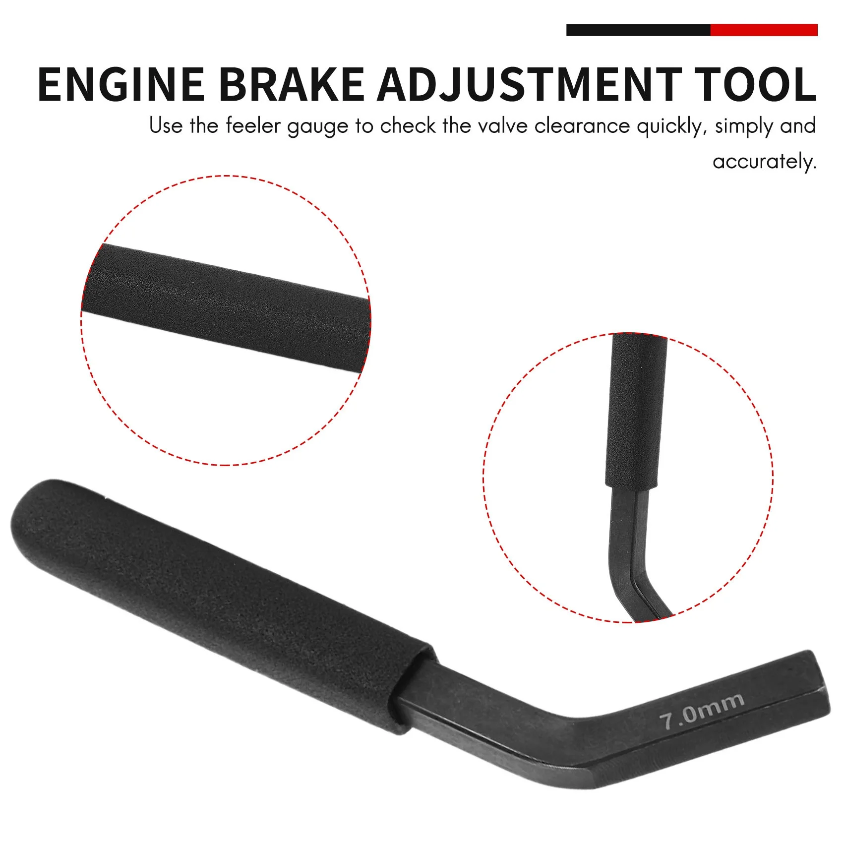 Durable-3163530 For Cummins ISX Engine Brake Adjustment Tool For Jake Brake Feeler Gauge 7Mm
Durable-3163530 For Cummins ISX Engine Brake Adjustment Tool For Jake Brake Feeler Gauge 7Mm
