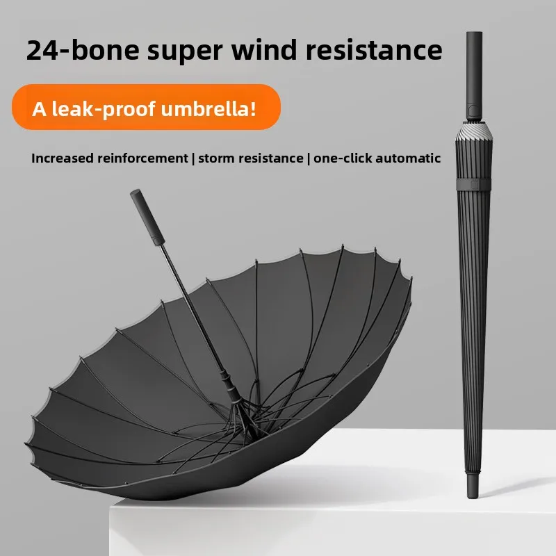 24 Bone Umbrella Long Handle Female Increase Reinforcement Thickened Strong Windstorm Resistance Special Large Double One
24 Bone Umbrella Long Handle Female Increase Reinforcement Thickened Strong Windstorm Resistance Special Large Double One