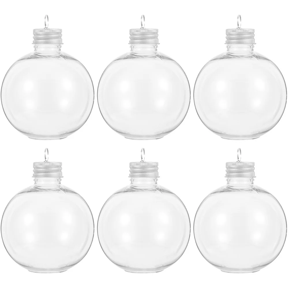 6 Pcs Bulb Shaped Spherical Bottles Clear PET Leak Proof Lid Christmas Decor Storage Milk Juice Yogurt Container Portable
6 Pcs Bulb Shaped Spherical Bottles Clear PET Leak Proof Lid Christmas Decor Storage Milk Juice Yogurt Container Portable