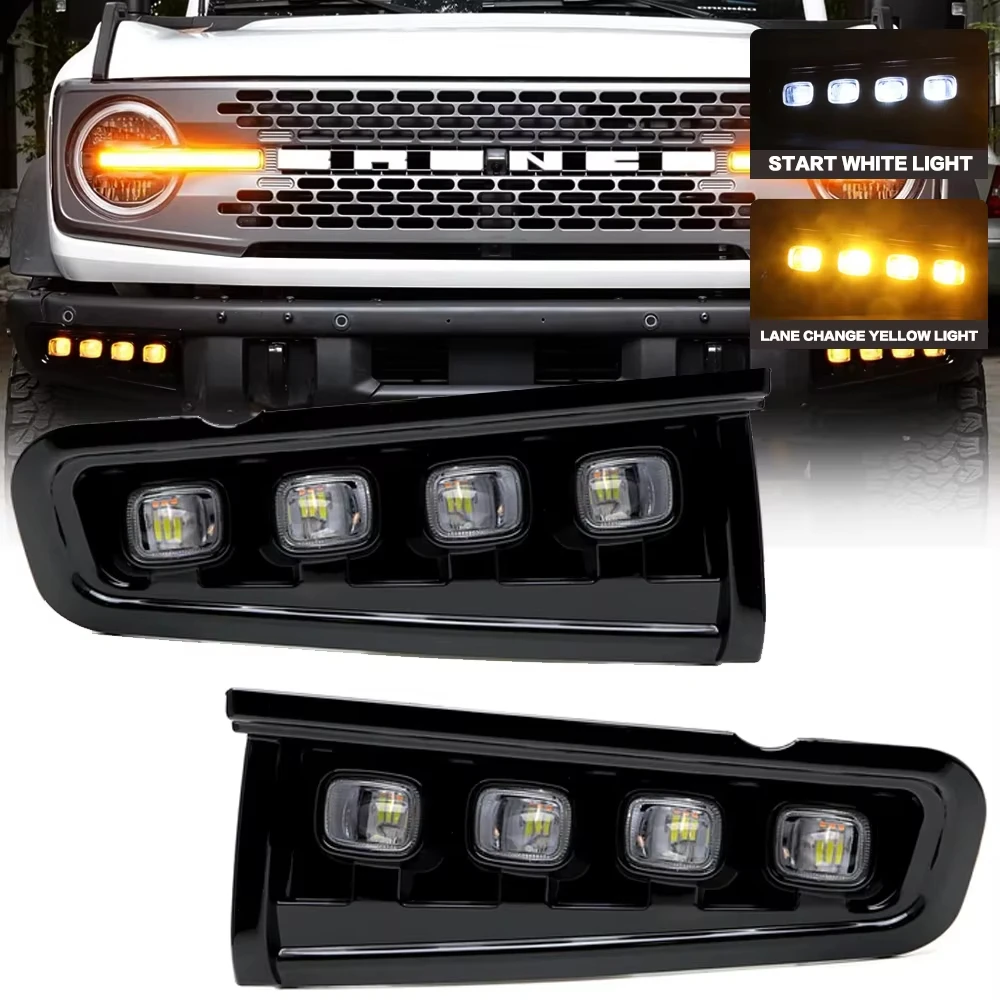 LED Front Bumper Fog Lamp For Ford Bronco Raptor 2021 2022 2023 2024 Daytime Running Light
LED Front Bumper Fog Lamp For Ford Bronco Raptor 2021 2022 2023 2024 Daytime Running Light